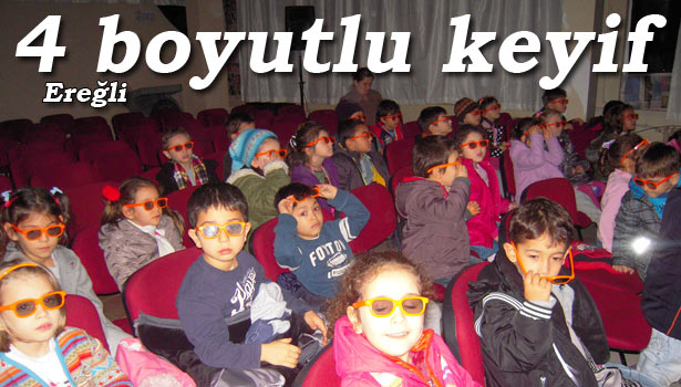 ANAOKULU ÖĞRENCİLERİNİN 4 BOYUTLU SİNEMA KEYFİ