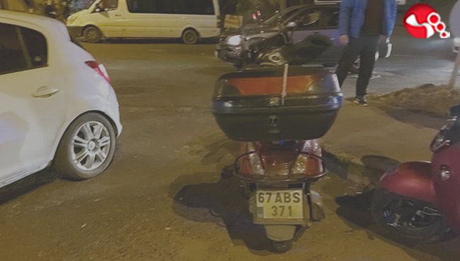 Motosiklet ile Otomobil çarpıştı