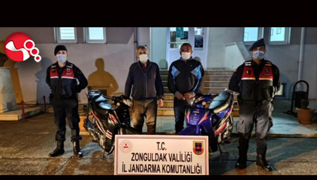 Motosiklet hırsızları yakalanarak gözaltına alındı!..