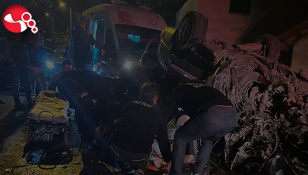 Otomobil takla attı