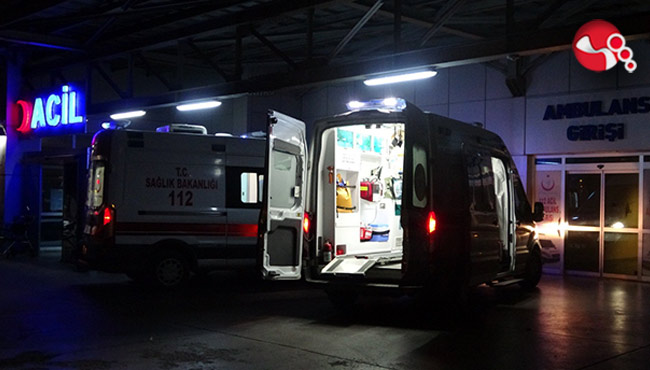 Köy yolunda Motosiklet kazası