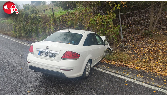 Alaplı’da yağışlı hava kazaya neden oldu: 4 yaralı