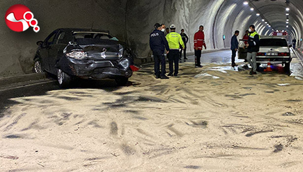 Zonguldak-İstanbul Karayolunda 3 araç birbirine girdi