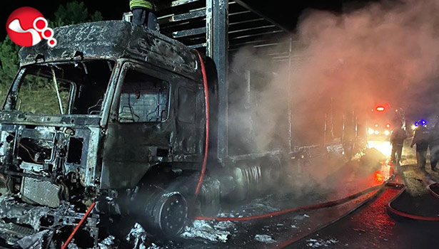 TIR alevlere teslim oldu!!!