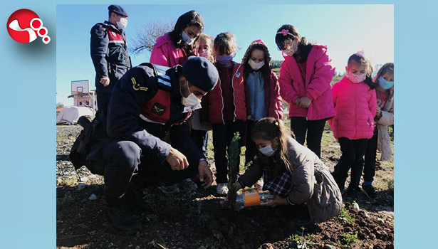 Jandarmadan ağaçlandırmaya destek!