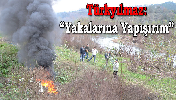 ÇEVRECİLER DEREDE TEMİZLİK YAPTI