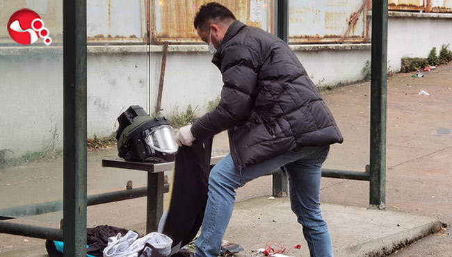 Polis Merkezinin yakınına çanta bıraktılar: Bakın ne çıktı?