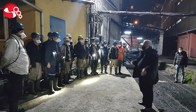 Madenci, Ocaktan Acil Çıkış tatbikatı yaptı