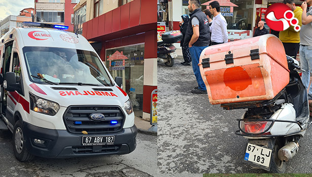 Ehliyetsiz kurye çocuğa çarptı