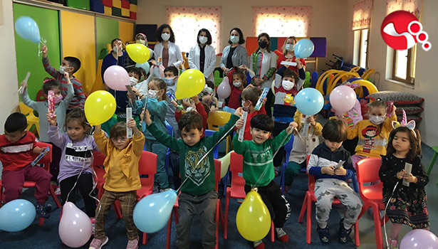 Çocuklara ağız ve diş sağlığı eğitimi verildi