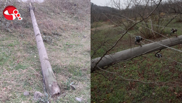 Fırtınadan direkler yıkıldı!..