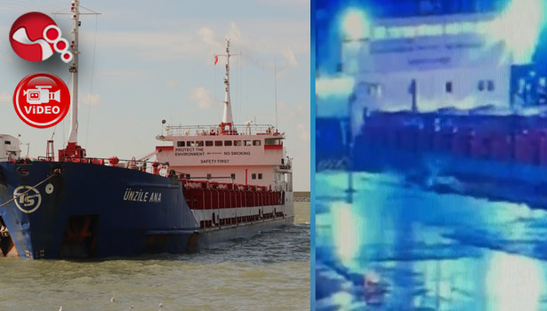 Denize düşen mürettebat kayboldu : İşte o anlar...