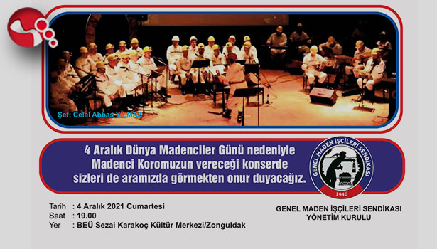 4 Aralık Dünya Madenciler Günü çeşitli etkinliklerle kutlanacak