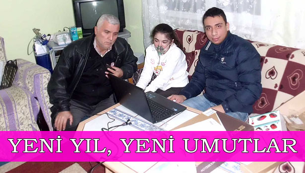 AKCİĞER HASTASI KIZKARDEŞLERE YILBAŞI SÜPRİZİ