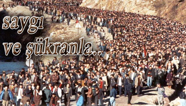 "BÜYÜK YÜRÜYÜŞ, YOLUMUZU AYDINLATIYOR"