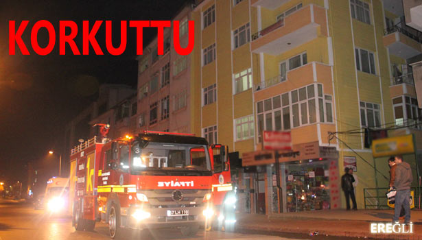 MAHALLEDE YANGIN ÇIKTI