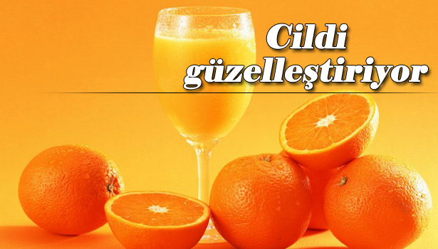 PORTAKAL SUYU CİLDİ GÜZELLEŞTİRİYOR