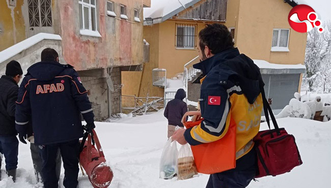 AFAD’da kar mesaisi...