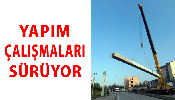 İKİNCİ ÜST GEÇİDİN BLOKLARI KONULDU, TRAFİK ALTERNATİF YOLLARDAN VERİLDİ