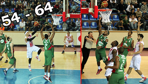 ERDEMİRSPOR: 54 PINAR KARŞIYAKA: 64