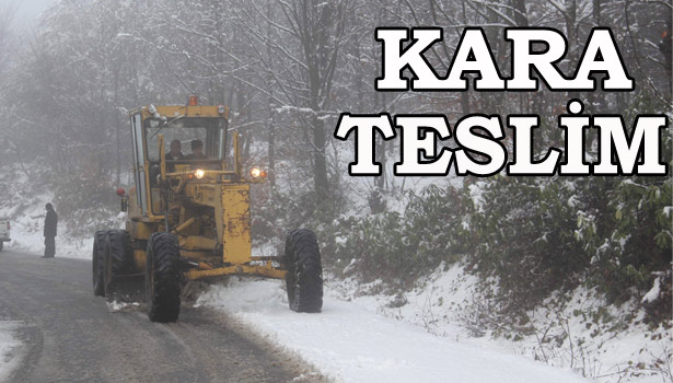 ZONGULDAK'TA KAR ETKİLİ OLUYOR