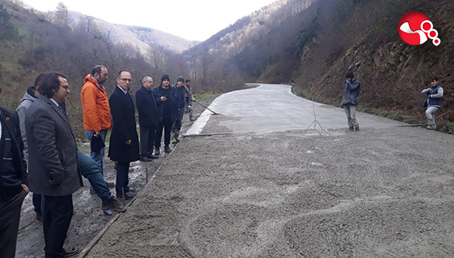 Yol çalışmalarında sona doğru