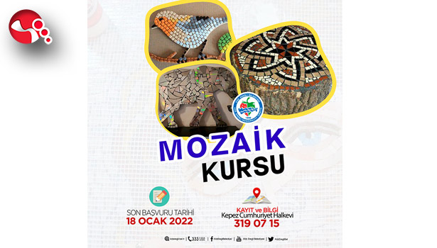Mozaik ve Bahçıvanlık Kursları için kayıtlar başladı