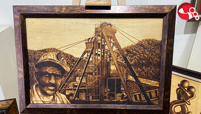 Yakma resim sergisi açıldı