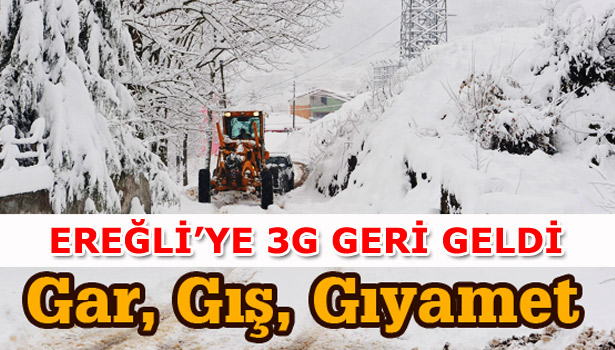 ŞEHİR BEYAZA BÜRÜNDÜ, YOLLAR BUZ PİSTİNE DÖNDÜ