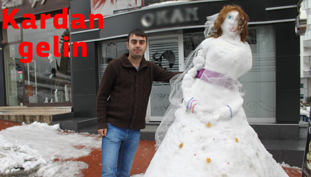 EREĞLİ'DE KARDAN GELİN İLGİ GÖRÜYOR