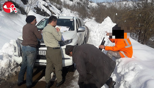 Avcılık belgesi bulunmayan üç şüpheliye tutanak tutuldu