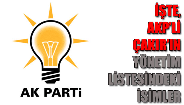 İŞTE ÇAKIR'IN İSİMLERİ