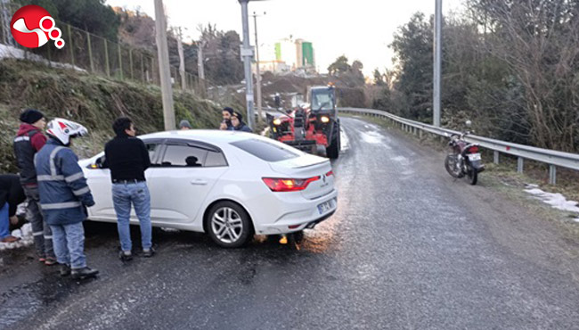 Buzlanma kazayı getirdi...