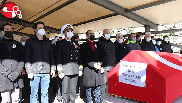 Kıbrıs Gazimiz Mehmet Yalçın son yolculuğuna uğurlandı