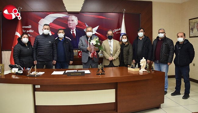 Gazetecilerden Başkan Posbıyık’a Teşekkür ziyareti