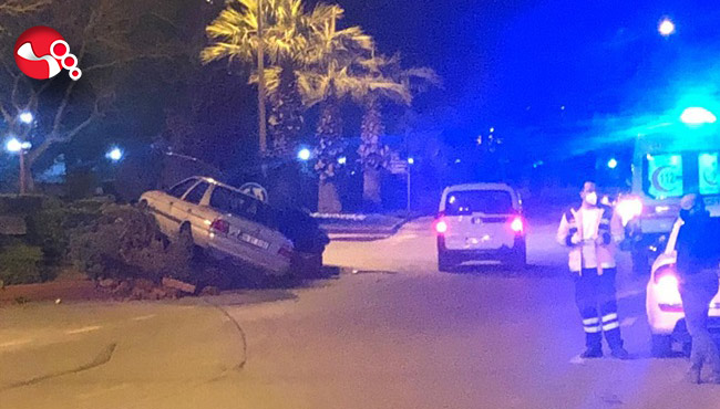 Refüje çarparak durabildi...