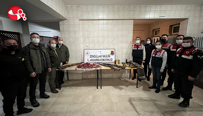 Avcılara baskın...