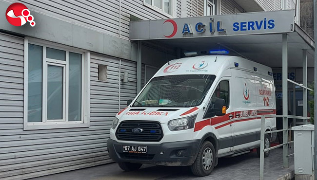 Hastaneye kaza yaptığı motosikletine binip gitti!