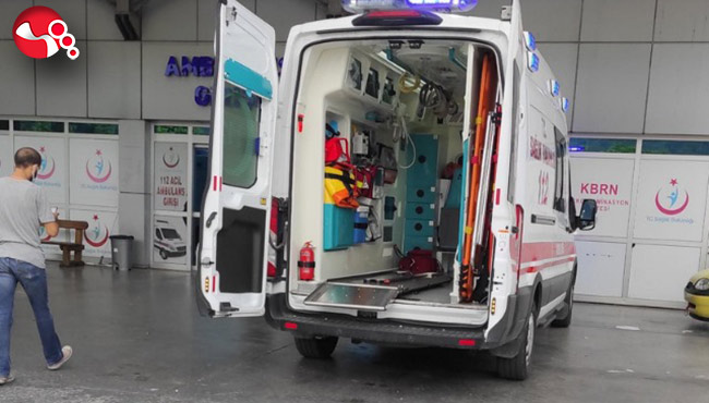 Bacağı cam parçasıyla kesildi!