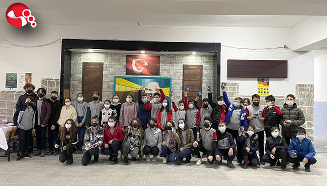 Öğrenciler bu proje ile kitaplara ulaşıyor…