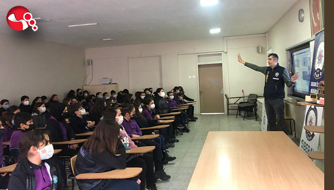 Öğrencilere farkındalık eğitimi..