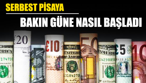 DOLAR GÜNE 1,7553 TL, EURO 2,3487 TL'DEN BAŞLADI