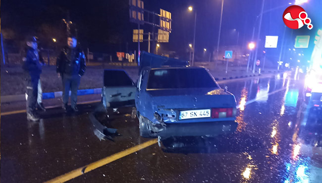 Bariyerlere çarparak durabildi!..