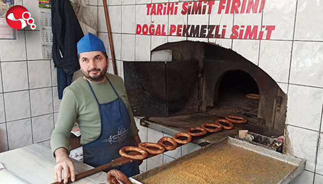 110 yıllık tarihi simit fırını...