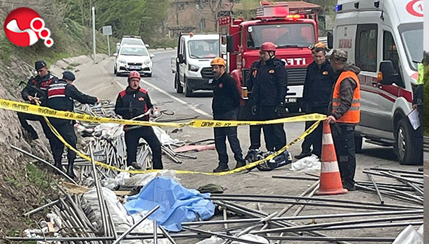 Tır devrildi: Sürücü hayatını kaybetti!!!