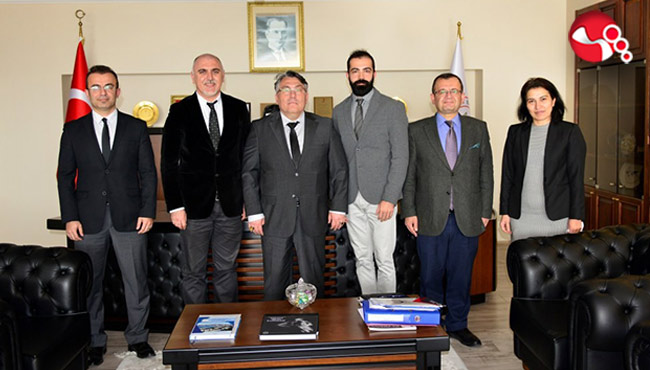 Rektör Özölçer'e hayırlı olsun ziyaretleri...