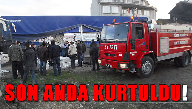 TIR YANMAKTAN KURTULDU