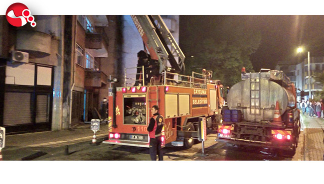 Baca yangını mahallede paniğe neden oldu