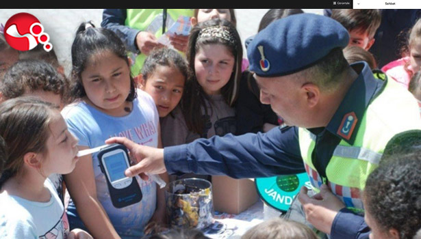 Yayalar için güvenli trafik eğitimi ve semineri