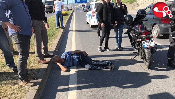 Motosiklet yayaya çarptı: 1 yaralı...